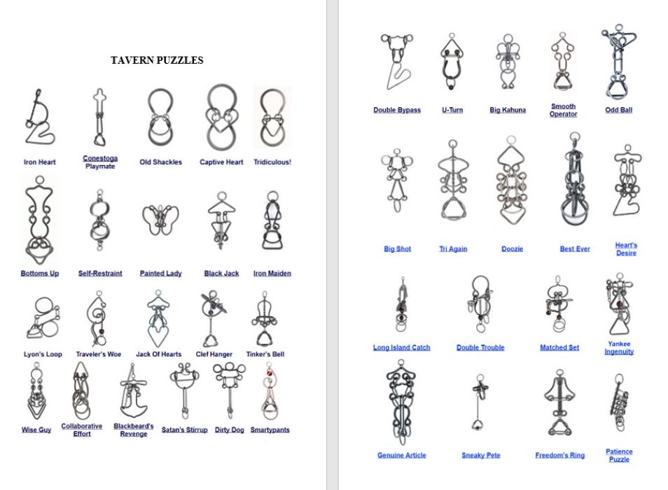 Wire Disentanglement Puzzles 